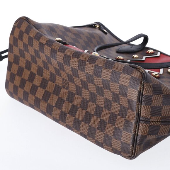 Louis Vuitton Neverfull MM Damier Ebene Karakoram Red Limited Edition - Picture 6 of 8